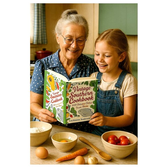 Vintage Southern Cookbook: 2,000 Delicious Dishes From Dixie Illustrated 588 pgs - Picture 2 of 3